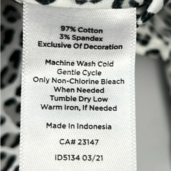 Talbots New Women’s 14 Ditsy Cheetah Non-iron Long Sleeve Button Up Shirt - Picture 6 of 7